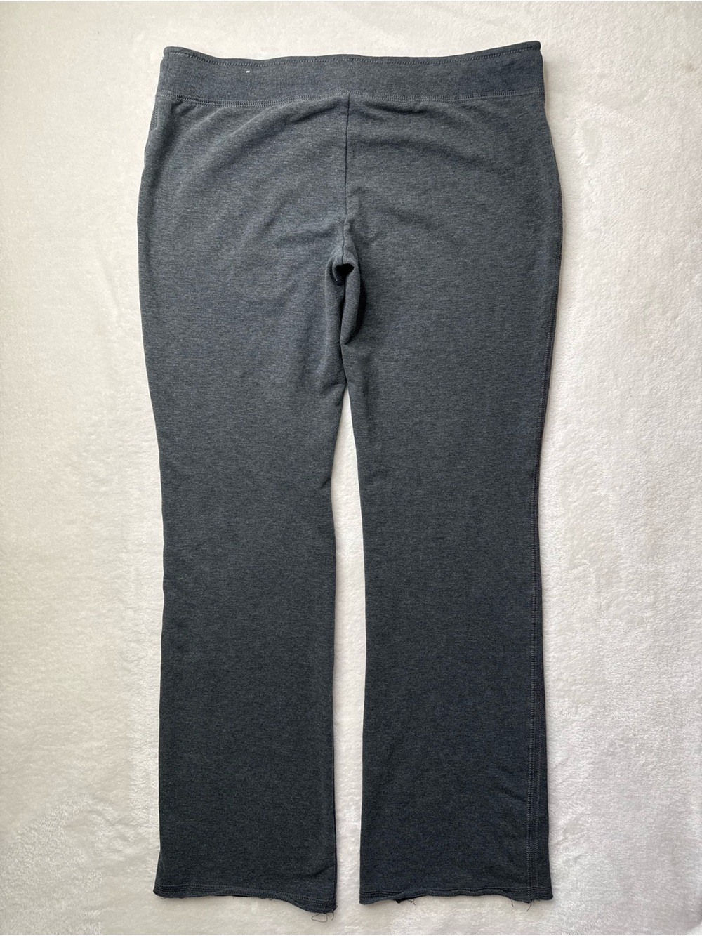 Aeropostale - Y2k Low-rise Flare Charcoal Gray Script Logo Drawstring Sweatpants - Picture 10 of 13